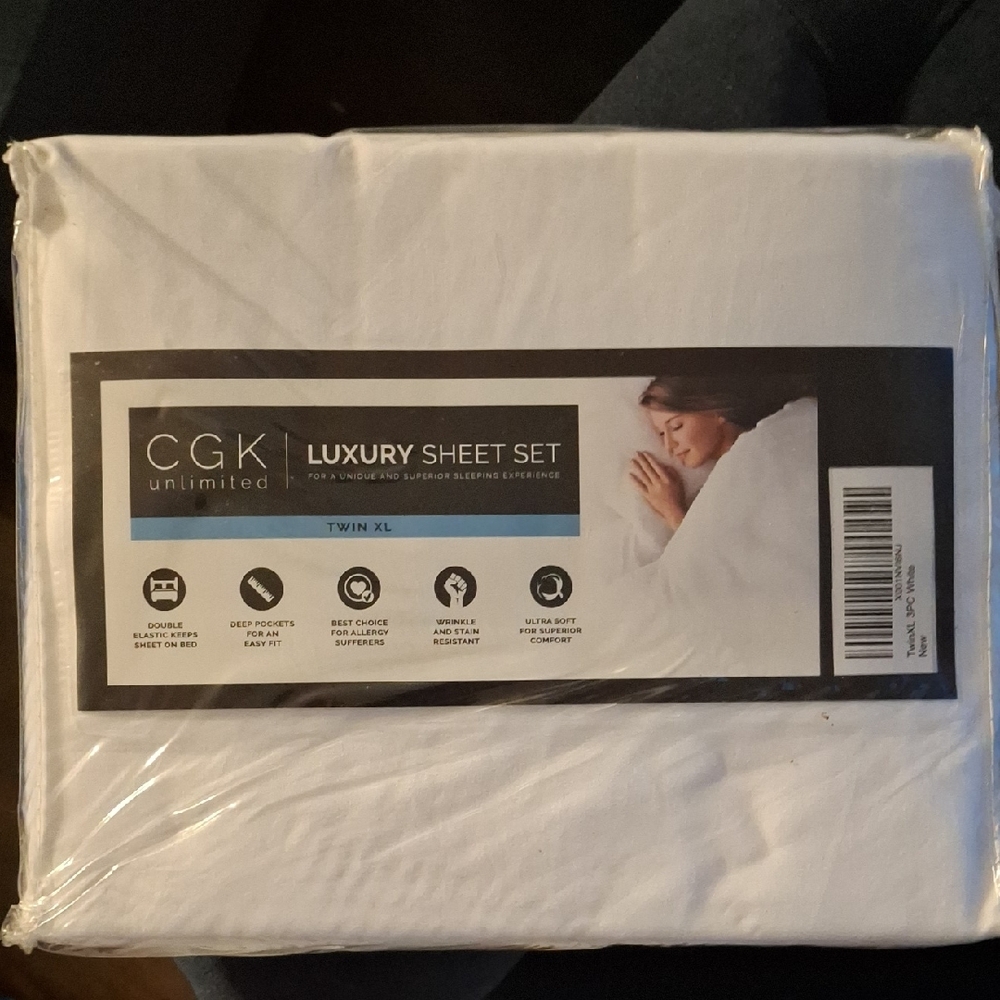 White Sheet Set - Twin XL